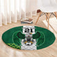 Custom Football African Nigeria Round Carpet Retro Nigeria 20-21 Eagle Flag Motif - African Pride