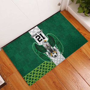 Custom Football African Nigeria Rubber Doormat Retro Nigeria 20-21 Eagle Flag Motif - African Pride