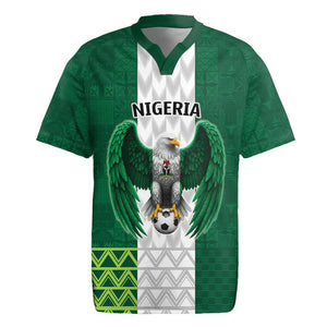 Custom Football African Nigeria Rugby Jersey Retro Nigeria 20-21 Eagle Flag Motif - African Pride