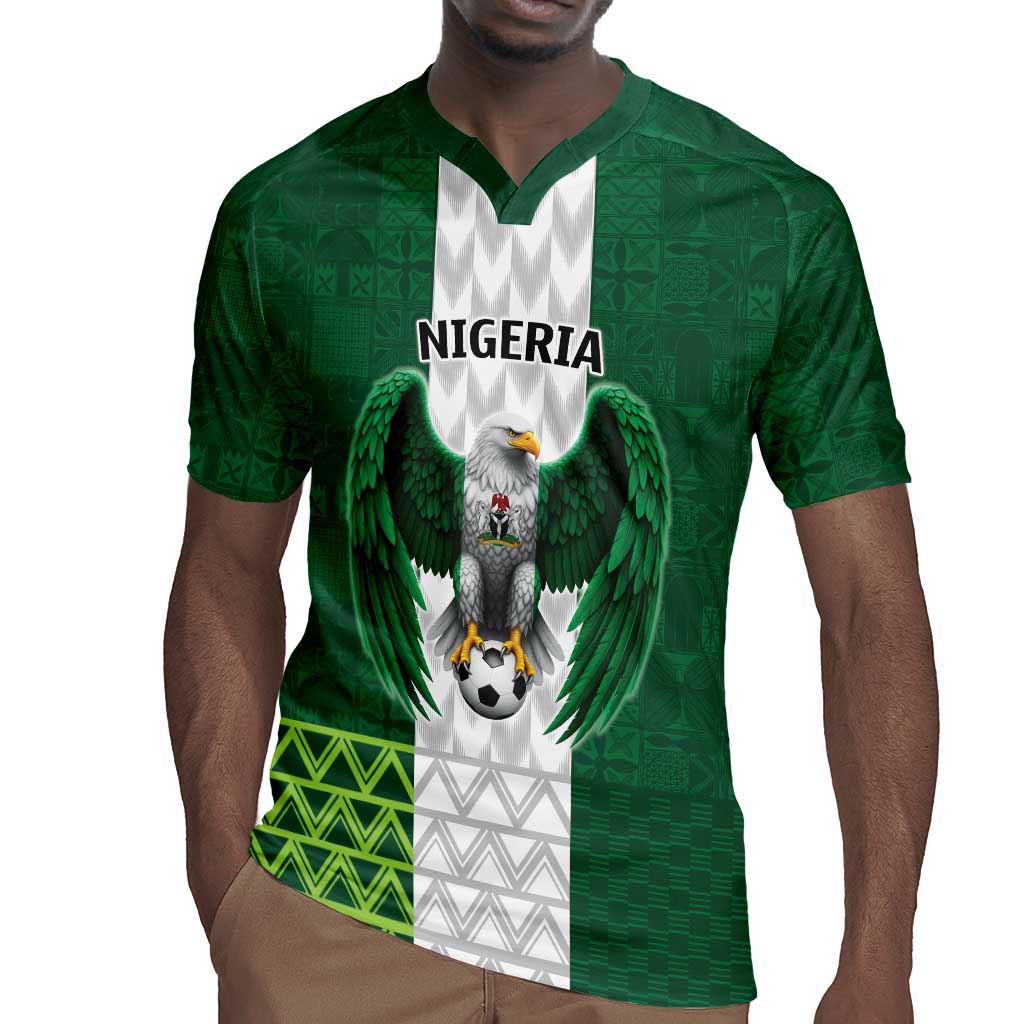 Custom Football African Nigeria Rugby Jersey Retro Nigeria 20-21 Eagle Flag Motif - African Pride