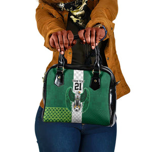 Custom Football African Nigeria Shoulder Handbag Retro Nigeria 20-21 Eagle Flag Motif - African Pride