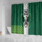 Custom Football African Nigeria Shower Curtain Retro Nigeria 20-21 Eagle Flag Motif - African Pride