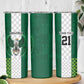 Custom Football African Nigeria Skinny Tumbler Retro Nigeria 20-21 Eagle Flag Motif - African Pride