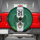 Custom Football African Nigeria Spare Tire Cover Retro Nigeria 20-21 Eagle Flag Motif - African Pride