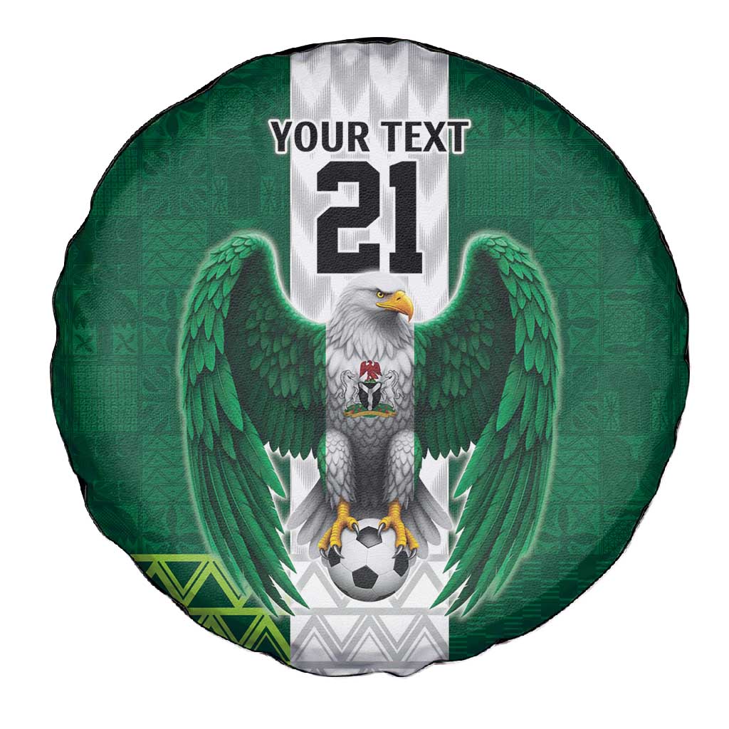 Custom Football African Nigeria Spare Tire Cover Retro Nigeria 20-21 Eagle Flag Motif - African Pride
