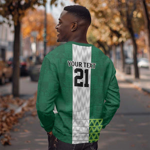 Custom Football African Nigeria Sweatshirt Retro Nigeria 20-21 Eagle Flag Motif - African Pride