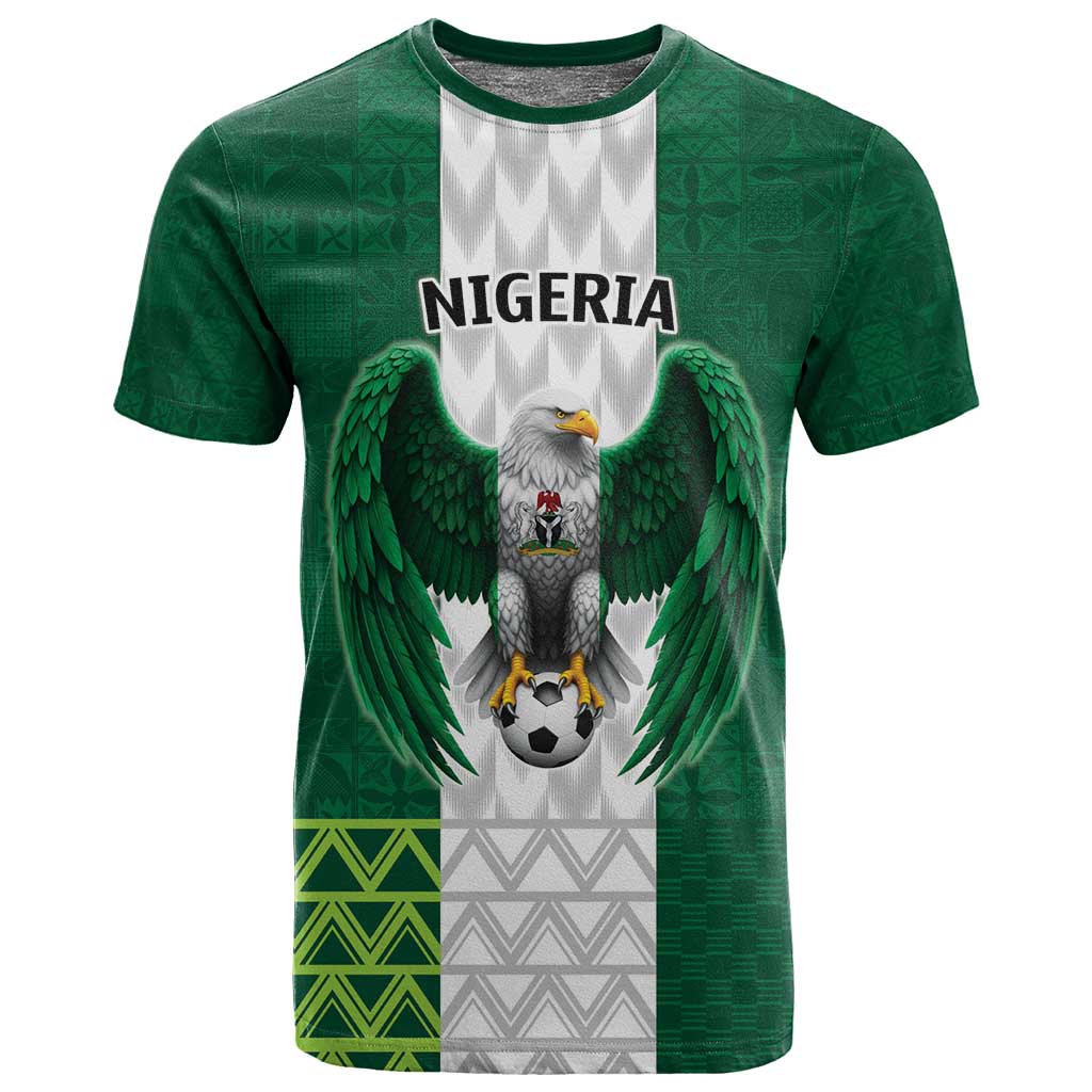 Custom Football African Nigeria T shirt Retro Nigeria 20-21 Eagle Flag Motif - African Pride