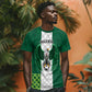 Custom Football African Nigeria T shirt Retro Nigeria 20-21 Eagle Flag Motif - African Pride