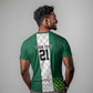 Custom Football African Nigeria T shirt Retro Nigeria 20-21 Eagle Flag Motif - African Pride
