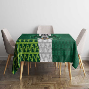 Custom Football African Nigeria Tablecloth Retro Nigeria 20-21 Eagle Flag Motif - African Pride