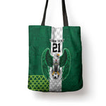 Custom Football African Nigeria Tote Bag Retro Nigeria 20-21 Eagle Flag Motif
