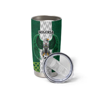 Custom Football African Nigeria Tumbler Cup Retro Nigeria 20-21 Eagle Flag Motif - African Pride