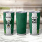 Custom Football African Nigeria Tumbler Cup Retro Nigeria 20-21 Eagle Flag Motif - African Pride