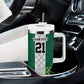 Custom Football African Nigeria Tumbler With Handle Retro Nigeria 20-21 Eagle Flag Motif - African Pride
