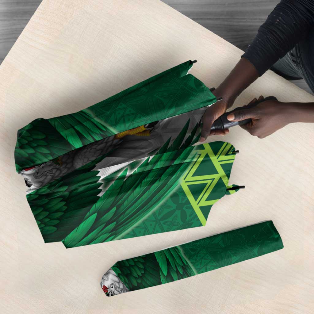 Custom Football African Nigeria Umbrella Retro Nigeria 20-21 Eagle Flag Motif
