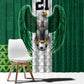 Custom Football African Nigeria Window Curtain Retro Nigeria 20-21 Eagle Flag Motif - African Pride