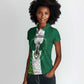 Custom Football African Nigeria Women Polo Shirt Retro Nigeria 20-21 Eagle Flag Motif - African Pride
