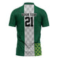 Custom Football African Nigeria Zipper Polo Shirt Retro Nigeria 20-21 Eagle Flag Motif