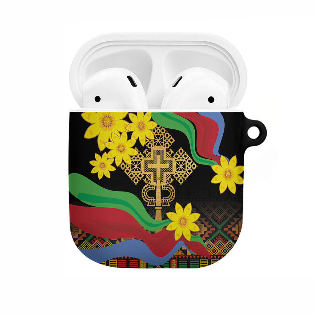 Eritrea Meskel AirPods Case Eritrean Tribal Meskel Daisy Flag Inspired