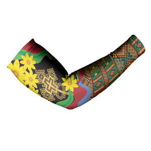 Eritrea Meskel Arm Sleeves Eritrean Tribal Meskel Daisy Flag Inspired