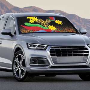 Eritrea Meskel Auto Sun Shade Eritrean Tribal Meskel Daisy Flag Inspired