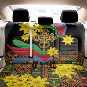 Eritrea Meskel Back Car Seat Cover Eritrean Tribal Meskel Daisy Flag Inspired