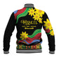Eritrea Meskel Baseball Jacket Eritrean Tribal Meskel Daisy Flag Inspired