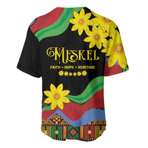 Eritrea Meskel Baseball Jersey Eritrean Tribal Meskel Daisy Flag Inspired