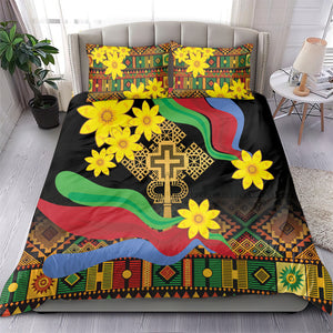 Eritrea Meskel Bedding Set Eritrean Tribal Meskel Daisy Flag Inspired