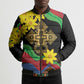 Eritrea Meskel Bomber Puffer Jacket Eritrean Tribal Meskel Daisy Flag Inspired