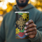 Eritrea Meskel 4 in 1 Can Cooler Tumbler Eritrean Tribal Meskel Daisy Flag Inspired
