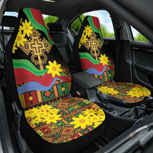 Eritrea Meskel Car Seat Cover Eritrean Tribal Meskel Daisy Flag Inspired