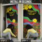 Eritrea Meskel Door Cover Eritrean Tribal Meskel Daisy Flag Inspired
