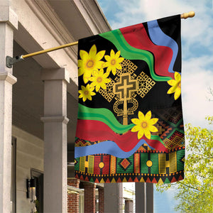 Eritrea Meskel Garden Flag Eritrean Tribal Meskel Daisy Flag Inspired