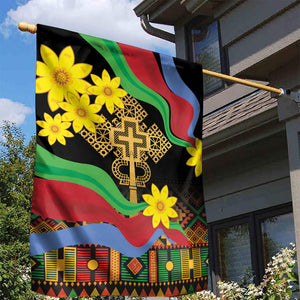 Eritrea Meskel Garden Flag Eritrean Tribal Meskel Daisy Flag Inspired