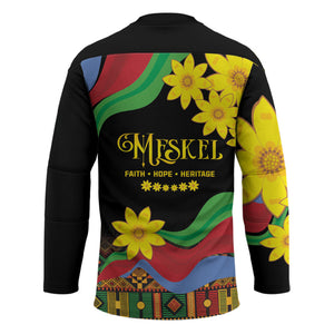 Eritrea Meskel Hockey Jersey Eritrean Tribal Meskel Daisy Flag Inspired
