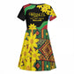 Eritrea Meskel Kid Short Sleeve Dress Eritrean Tribal Meskel Daisy Flag Inspired