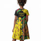 Eritrea Meskel Kid Short Sleeve Dress Eritrean Tribal Meskel Daisy Flag Inspired