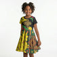 Eritrea Meskel Kid Short Sleeve Dress Eritrean Tribal Meskel Daisy Flag Inspired