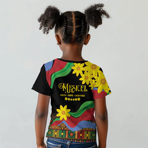 Eritrea Meskel Kid T shirt Eritrean Tribal Meskel Daisy Flag Inspired