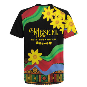 Eritrea Meskel Rugby Jersey Eritrean Tribal Meskel Daisy Flag Inspired