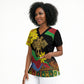 Eritrea Meskel Scrub Top Eritrean Tribal Meskel Daisy Flag Inspired