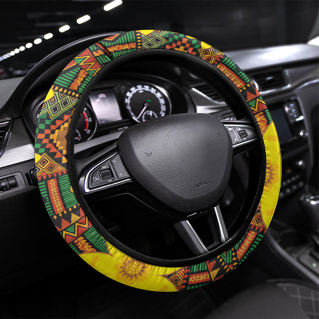 Eritrea Meskel Steering Wheel Cover Eritrean Tribal Meskel Daisy Flag Inspired