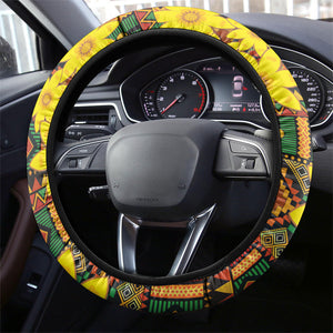 Eritrea Meskel Steering Wheel Cover Eritrean Tribal Meskel Daisy Flag Inspired