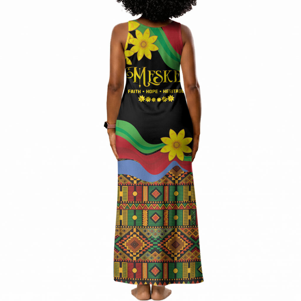Eritrea Meskel Tank Maxi Dress Eritrean Tribal Meskel Daisy Flag Inspired