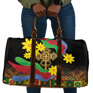 Eritrea Meskel Travel Bag Eritrean Tribal Meskel Daisy Flag Inspired