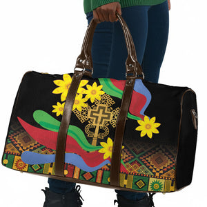 Eritrea Meskel Travel Bag Eritrean Tribal Meskel Daisy Flag Inspired