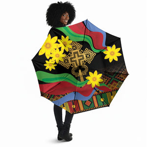 Eritrea Meskel Umbrella Eritrean Tribal Meskel Daisy Flag Inspired