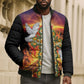 Eritrea Meskel Bomber Puffer Jacket Demera Cross Flames of Faith