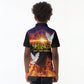 Eritrea Meskel Kid Polo Shirt Demera Cross Flames of Faith